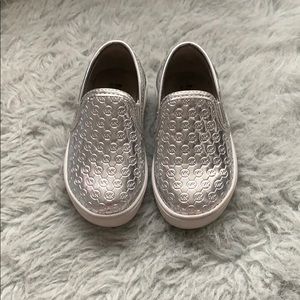 Silver slip on Michael Kors
